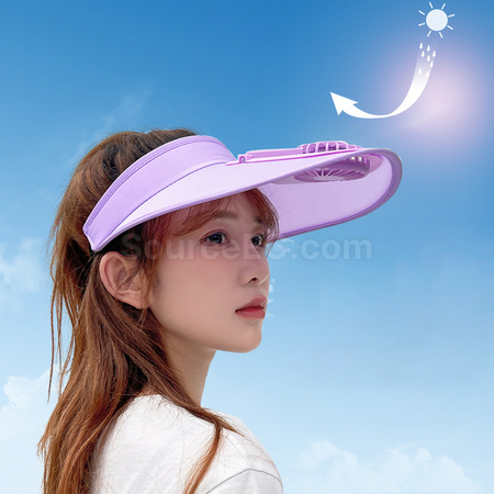 禮品訂造風扇防曬太陽帽紀念品