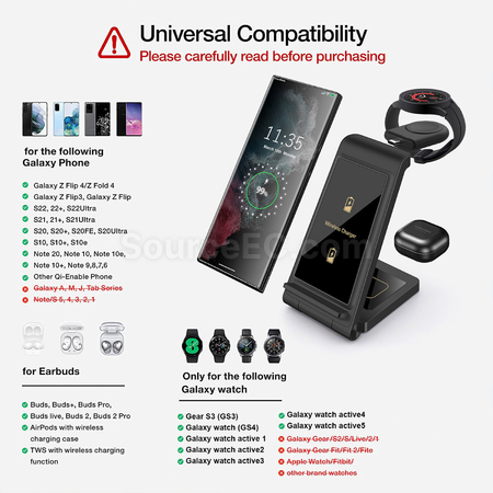 禮品訂造三合一無線充電支架紀念品
