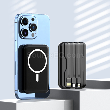禮品訂造10000mAh自帶線移動電源紀念品