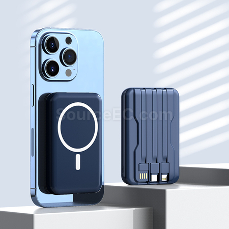 禮品訂造10000mAh自帶線移動電源紀念品