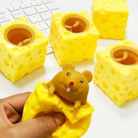 禮品訂造小鼠芝士減壓玩具紀念品