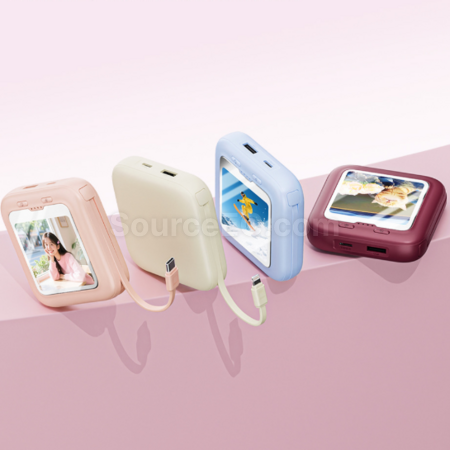 禮品訂造3C認證發光化妝鏡行動電源紀念品