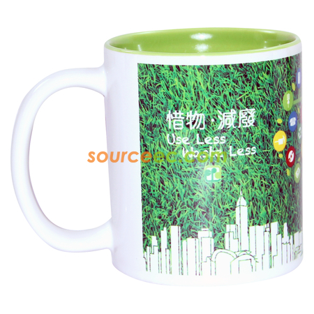 禮品訂造310ML陶瓷廣告杯紀念品