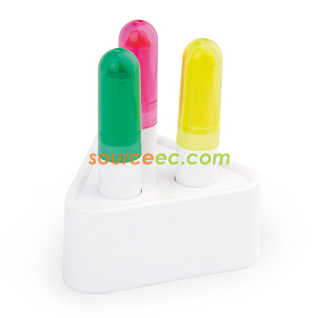 禮品訂造三色熒光筆紀念品