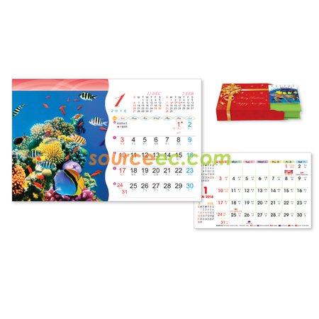 禮品訂造座檯月曆紀念品