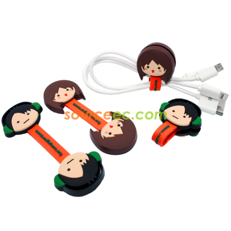 禮品訂造卡通捆線器紀念品