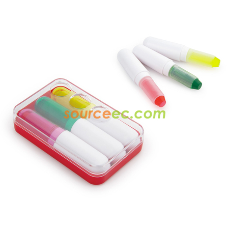禮品訂造三色熒光筆紀念品