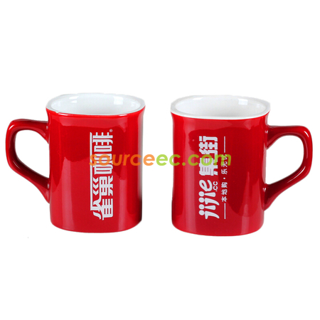 禮品訂造230ML陶瓷廣告杯紀念品