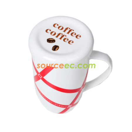 禮品訂造650ML陶瓷廣告杯紀念品