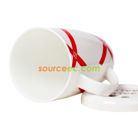 禮品訂造650ML陶瓷廣告杯紀念品