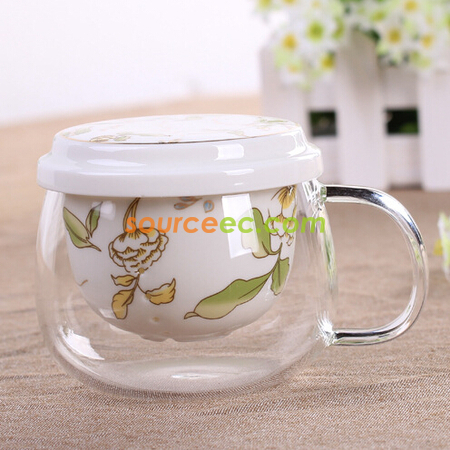 禮品訂造300ML 泡茶玻璃杯紀念品