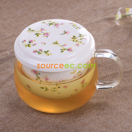 禮品訂造300ML 泡茶玻璃杯紀念品