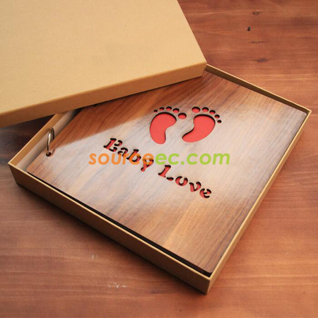 禮品訂造木質粘貼式相冊紀念品