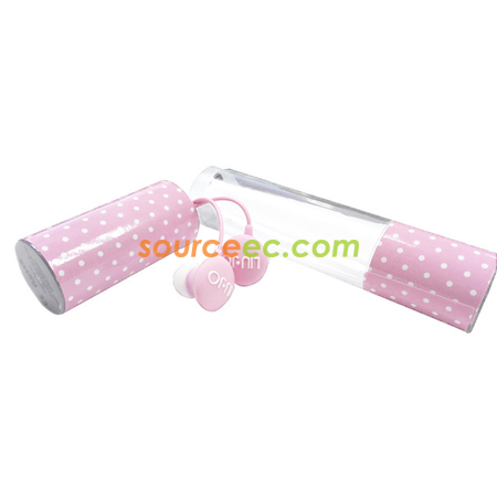 禮品訂造耳機帶圓桶包裝紀念品