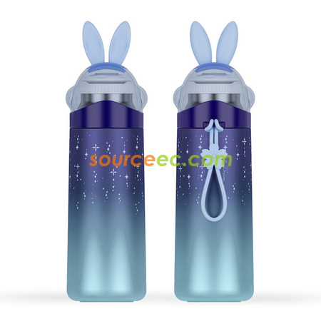 禮品訂造350ML 漸變繽紛兔保溫杯紀念品