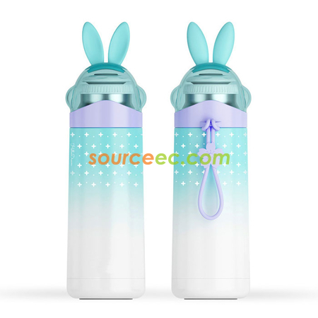 禮品訂造350ML 漸變繽紛兔保溫杯紀念品