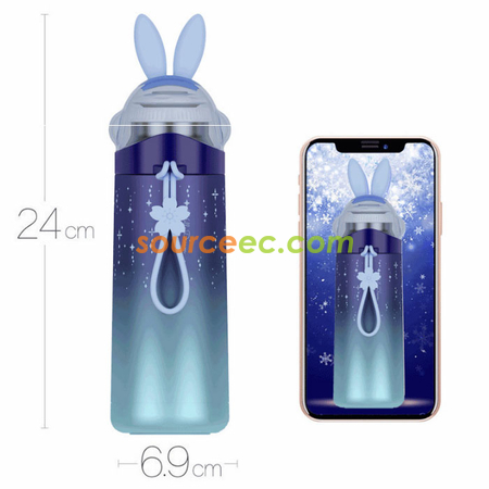 禮品訂造350ML 漸變繽紛兔保溫杯紀念品