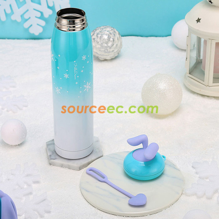 禮品訂造320ML 漸變賓尼兔保溫杯紀念品