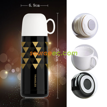 禮品訂造350ML 三角保溫杯紀念品