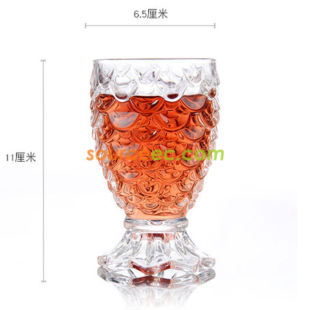 禮品訂造粼粼魚尾玻璃杯紀念品