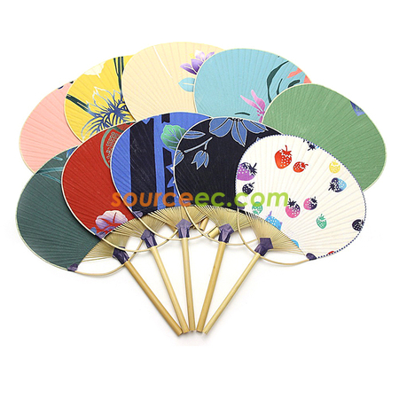 禮品訂造日式和風手搖團扇紀念品