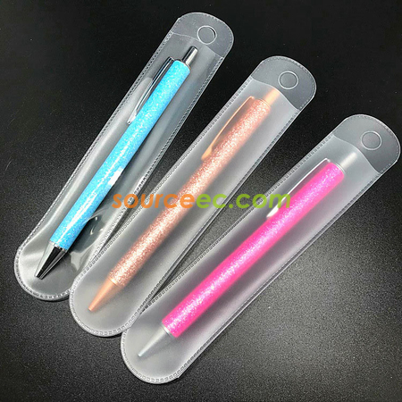 禮品訂造塑料圓角磨砂透明筆袋禮品筆袋紀念品