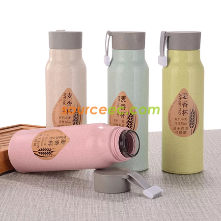 禮品訂造350ML無鉛玻璃麥香杯可擕式戶外用水杯紀念品