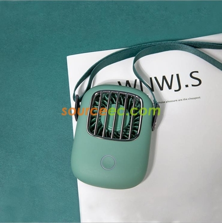 禮品訂造掛脖風扇懶人運動戶外可擕式迷你桌面小風扇創意usb口袋風扇紀念品
