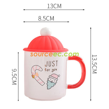 禮品訂造創意聖誕陶瓷杯紀念品