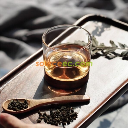 禮品訂造日式透明玻璃泡茶杯家用品茗杯個性茶具山型杯耐熱小杯子紀念品