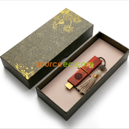 禮品訂造紅木USB手指紀念品