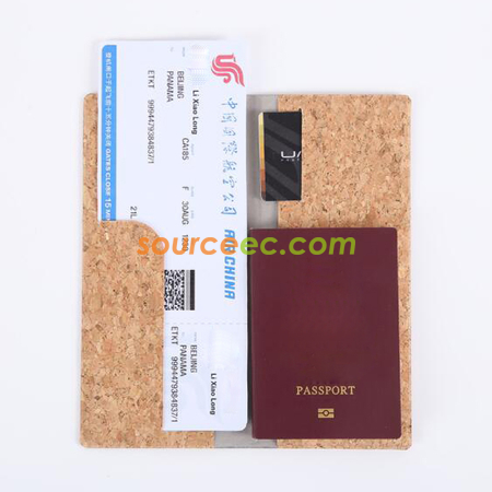 禮品訂造PU軟木護照套紀念品