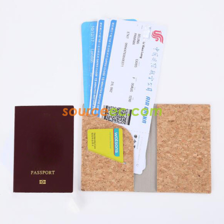 禮品訂造PU軟木護照套紀念品