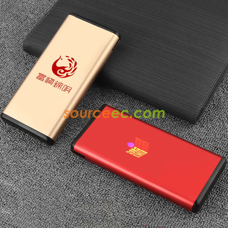 禮品訂造三合一無線充電寶超薄液晶顯示無線充移動電源紀念品