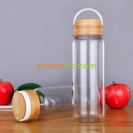 禮品訂造竹蓋玻璃杯紀念品