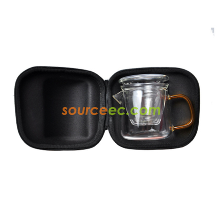 禮品訂造便攜玻璃茶具套裝紀念品