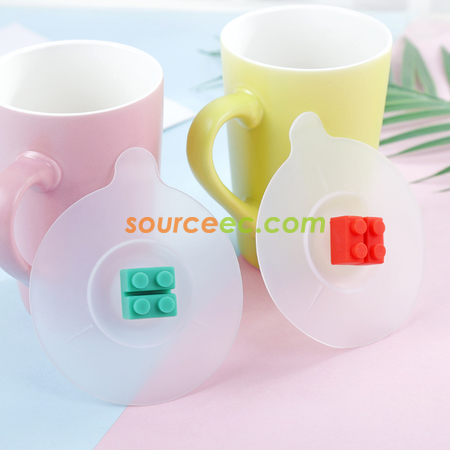 禮品訂造創意積木矽膠茶杯水杯蓋子紀念品