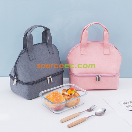 雙層保溫飯盒袋加厚防淋午餐便當包保暖冰包手提飯盒袋鋁箔保溫包