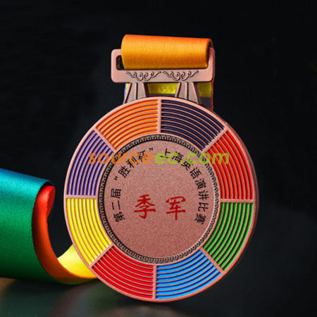 禮品訂造點漆彩色獎牌紀念品