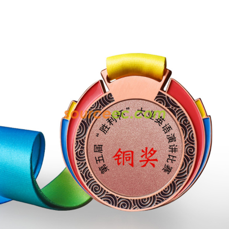 禮品訂造點漆彩色獎牌紀念品