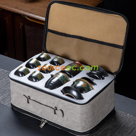 禮品訂造便攜式旅行功夫茶具套裝紀念品