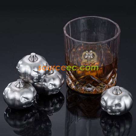 南瓜冰粒304不銹鋼威士卡冰塊冰酒粒金屬速凍冰粒