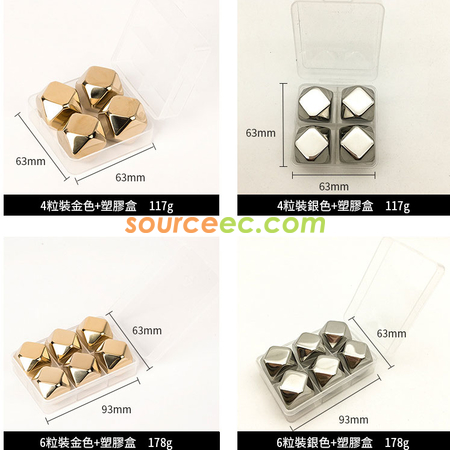 禮品訂造菱形不銹鋼冰粒紀念品