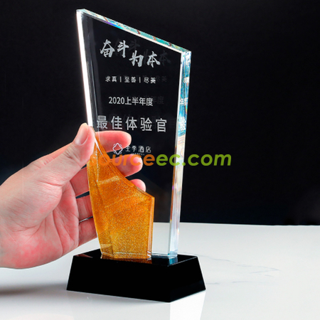 禮品訂造水晶獎座紀念品