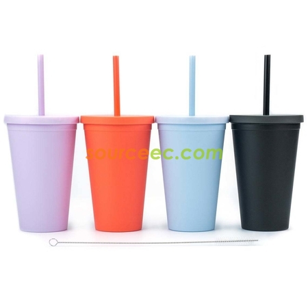 禮品訂造雙層飲管杯紀念品