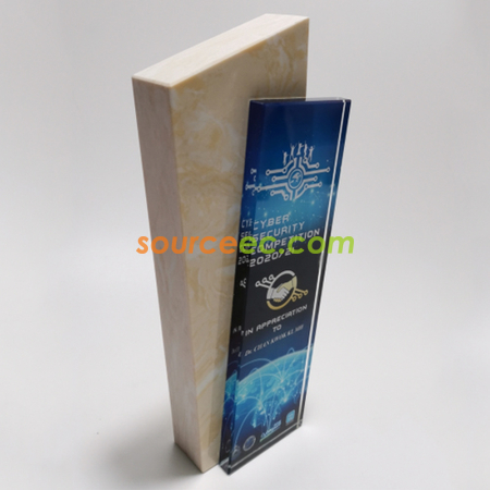 禮品訂造大理石水晶獎座紀念品