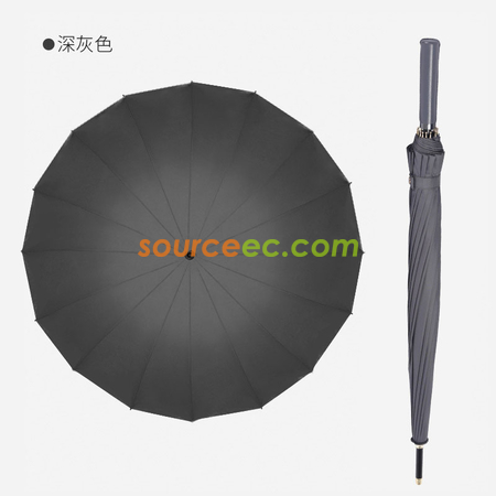 禮品訂造直柄高爾夫傘 素色16骨高爾夫廣告雨傘紀念品