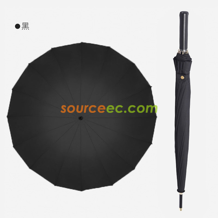 禮品訂造直柄高爾夫傘 素色16骨高爾夫廣告雨傘紀念品