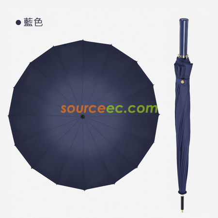 禮品訂造直柄高爾夫傘 素色16骨高爾夫廣告雨傘紀念品
