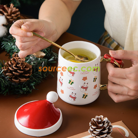 禮品訂造聖誕陶瓷杯紀念品